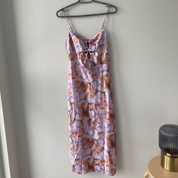 Dynamite Dresses & Skirts - Dynamite Tie Dye Printed Silk Maxi Dress